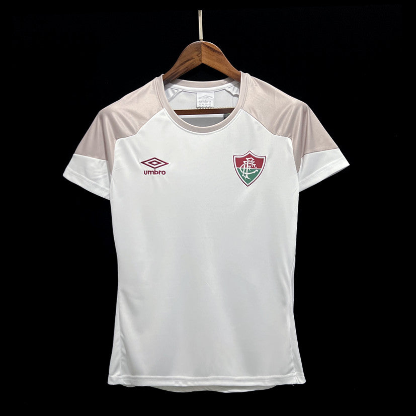 FLUMINENSE WHITE AND GRAY TRAINING TRAINING UNIFORM 23/24 WOMAN